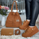 COMBO LINCE -Bolso, Billetera y calzado