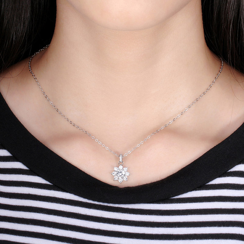 Collar Cadena + Dije Plata 925 Cubic Zirconia Star Joyería Dama