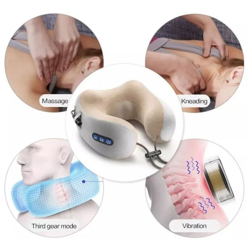 Masajeador Eléctrico Cojín Viajero Inalámbrico