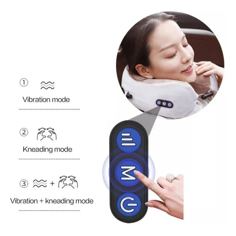 Masajeador Eléctrico Cojín Viajero Inalámbrico